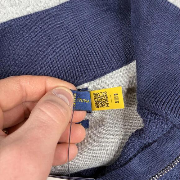 Polo Ralph Lauren Fleece Men’s Medium Blue 1/4 Zip Paris Olympics 2024 NWT - Picture 7 of 9